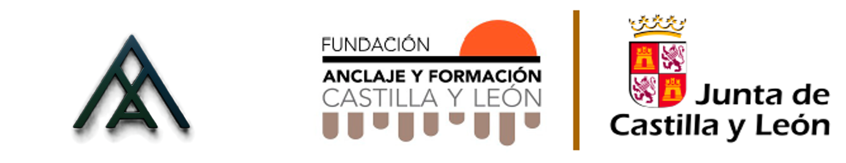 Logos de la Fundación Anclaje y Formación Castilla y León y de la Junta de Castilla y León
